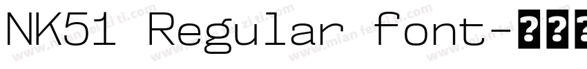 NK51 Regular font字体转换